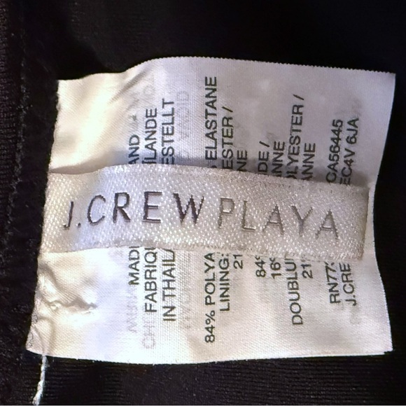 J. Crew Playa Super-Scoopback One-Piece Swimsuit Black Size M Classic Strap - Picture 6 of 7